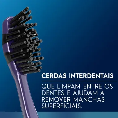 Escova Dental Oral-B 5 A&ccedil;&otilde;es com Carv&atilde;o Advanced Macia 2 Unidades