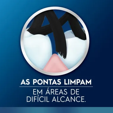 Escova Dental Oral-B 5 A&ccedil;&otilde;es com Carv&atilde;o Advanced Macia 2 Unidades