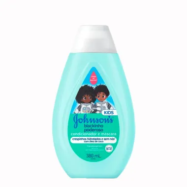 Condicionador e Máscara Johnson's Kids Blackinho Poderoso 380ml