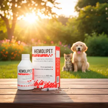 Hemolipet Suplemento Vitamínico para Cães e Gatos 60ml