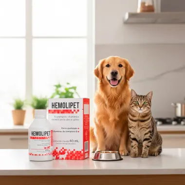 Hemolipet Suplemento Vitamínico para Cães e Gatos 60ml