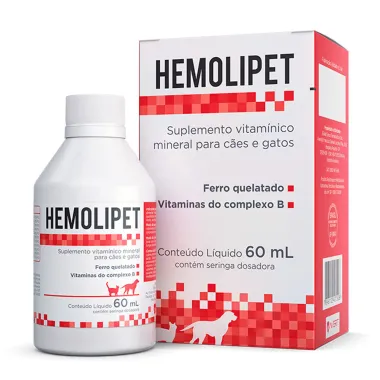 Hemolipet Suplemento Vitamínico para Cães e Gatos 60ml