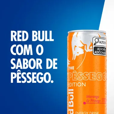 Energético Red Bull The Summer Edition Sabor Morango e Pêssego 250ml