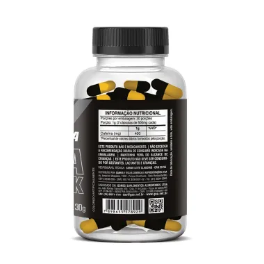 Cafe&iacute;na Black 400mg Health Labs 60 C&aacute;psulas