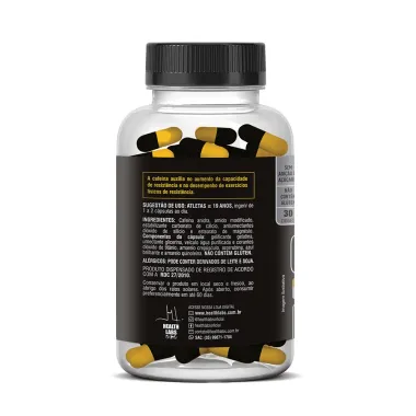 Cafe&iacute;na Black 400mg Health Labs 60 C&aacute;psulas