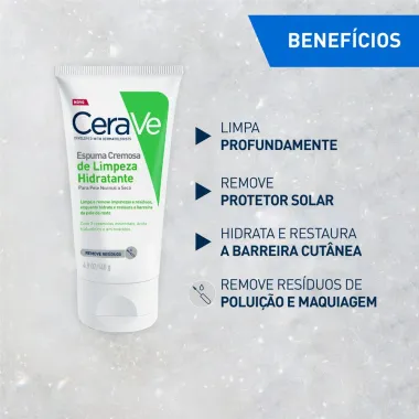 CeraVe Espuma Cremosa de Limpeza Hidratante 60g