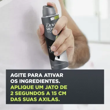 Desodorante Dove Men + Care Invisible Fresh Aerosol Antitranspirante 72h com 150ml