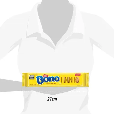 Biscoito Nestlé Bono Recheado Fininho Limão 57g