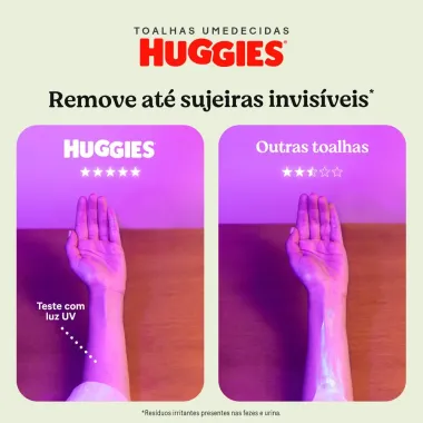 Len&ccedil;os Huggies Higiene Superior Limpam 2x Mais 96 Unidades