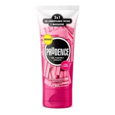 Gel Lubrificante Íntimo Prudence Sabor Chiclete 100g