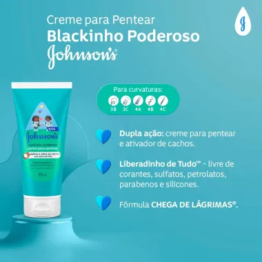 Creme para Pentear Johnson's Kids Blackinho Poderoso_4