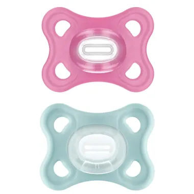 Chupeta Mam Comfort 0 a 6 Meses Tamanho 2 Rosa com 2 Unidades