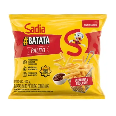 Batata Pré-Frita Palito Congelada Sadia Pacote 400g