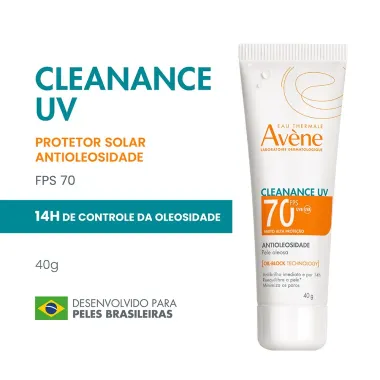 Protetor Solar Av&egrave;ne Cleanance UV Antioleosidade FPS 70 40g