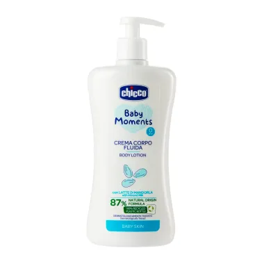 Creme Corporal Fluido Chicco 0m+ Baby Moments Pele Delicada 500ml