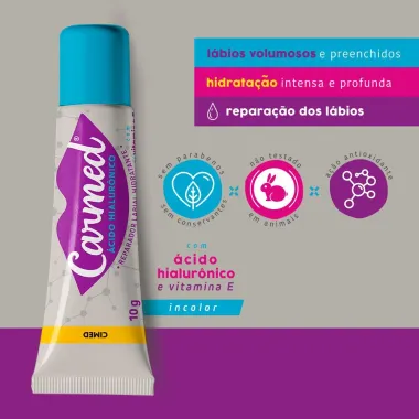 Hidratante Labial Carmed Ácido Hialurônico 10g