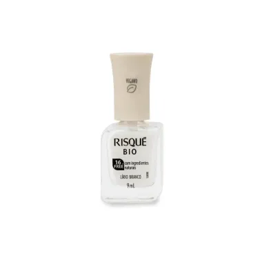 Esmalte Risqué Bio Branco Cremoso Lírio Branco 9ml