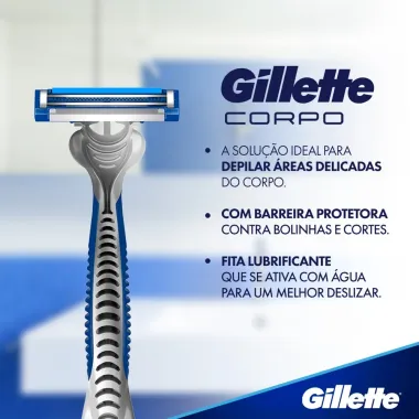 Gillette Corpo Aparelho de Depilação Corporal Descartável 2 Unidades