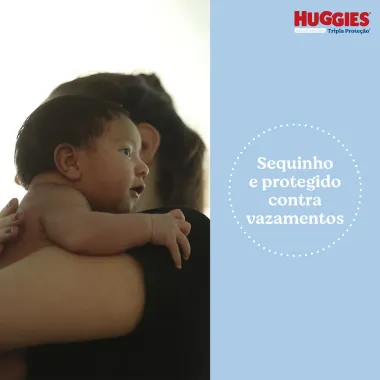 Fralda Huggies Tripla Proteção Tamanho P Pacote Mega 46 Fraldas Descartáveis