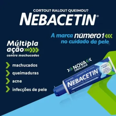 Nebacetin Pomada com 15g