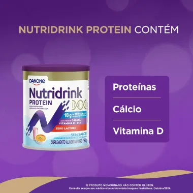 Nutridrink Protein Sem Sabor Zero Lactose 350g