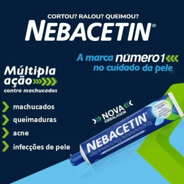 Nebacetin Pomada com 50g