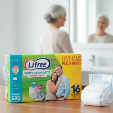 Fralda Calça Lifree Super Conforto Tamanho G/XG com 16 Unidades