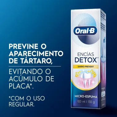 Creme Dental Oral-B Gengiva Detox Tartar Defense 102g