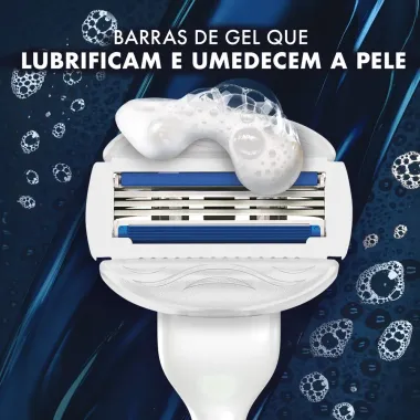 Gillette Mach3 Corpo Aparelho de Depila&ccedil;&atilde;o Corporal com Barras Umectantes e 1 Carga