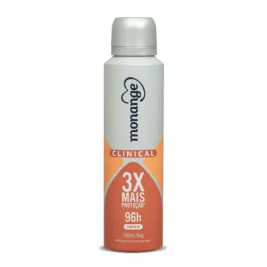 Desodorante Clinical Conforto Aerossol Antitranspirante Monange Feminino 150ml