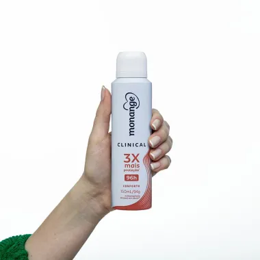 Desodorante Clinical Conforto Aerossol Antitranspirante Monange Feminino 150ml
