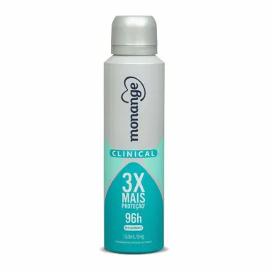 Desodorante Clinical Revigorante Aerossol Antitranspirante Monange Feminino 150ml