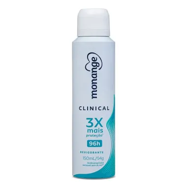 Desodorante Clinical Revigorante Aerossol Antitranspirante Monange Feminino 150ml