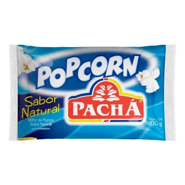 Pipoca para Microondas Pop Corn Pachá Sabor Natural 100g