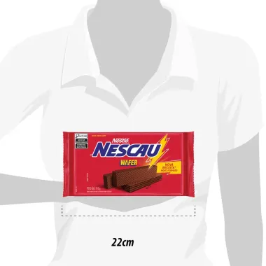 Biscoito Nescau Wafer Chocolate 110g