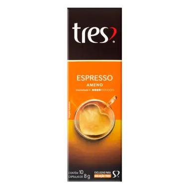 Café em Cápsula Tres Espresso Ameno 10 Cápsulas