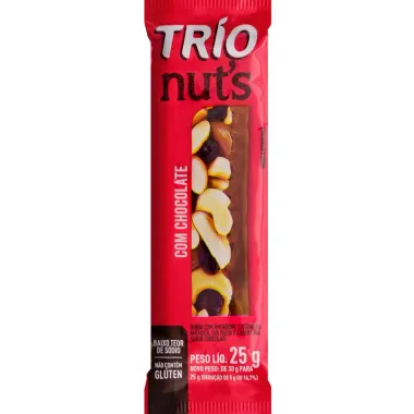 Barra de Cereal Trio Nuts com Chocolate 25g