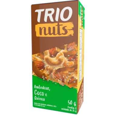 Barra de Cereal Trio Nuts Amêndoas, Coco e Quinoa 50g