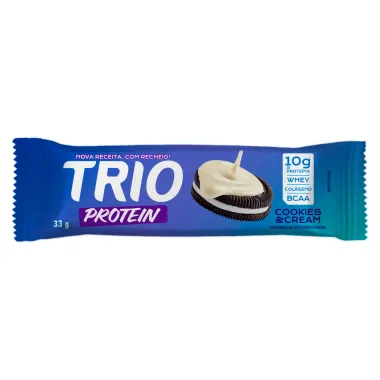 Barra de Proteína Trio Protein Cookies e Cream 33g