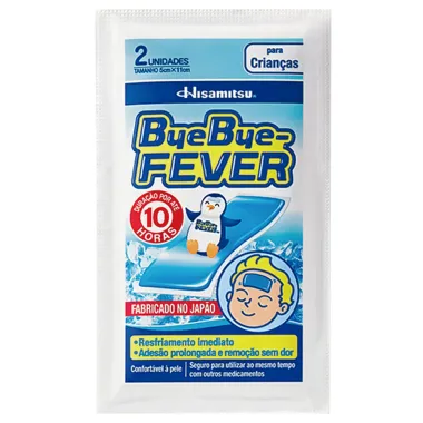 Adesivo para Alívio da Febre Bye Bye Fever Crianças 2 Unidades