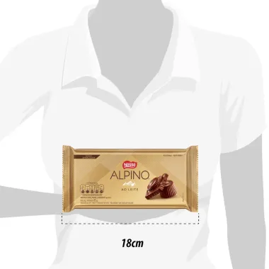 Chocolate Nestlé Alpino ao Leite com 85g