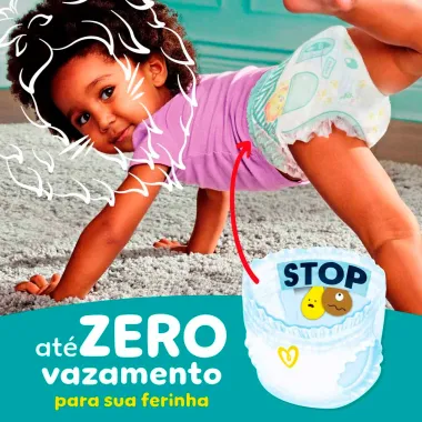 Fralda Pampers Pants Ajuste Total Tamanho XG com 86 Unidades Descartáveis