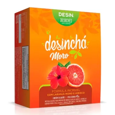 Chá Desinchá Moro Laranja Moro e Hibisco 30 Sachês