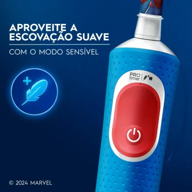 Escova Dental El&eacute;trica Oral-B Spiderman 1 Unidade