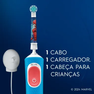 Escova Dental El&eacute;trica Oral-B Spiderman 1 Unidade