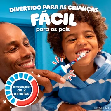 Escova Dental El&eacute;trica Oral-B Spiderman +3 Anos 1 Unidade