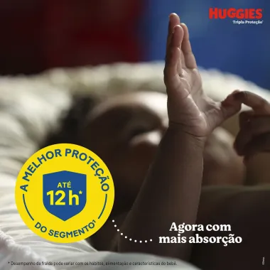 Fralda Huggies Tripla Proteção Tamanho XG Pacote Mega 32 Fraldas Descartáveis