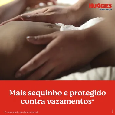 Fralda Huggies Tripla Proteção Tamanho XG Pacote Mega 32 Fraldas Descartáveis