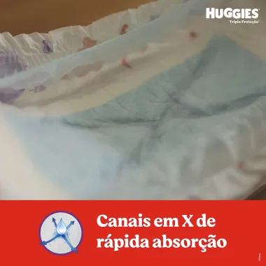 Fralda Huggies Tripla Proteção Tamanho XG Pacote Mega 32 Fraldas Descartáveis