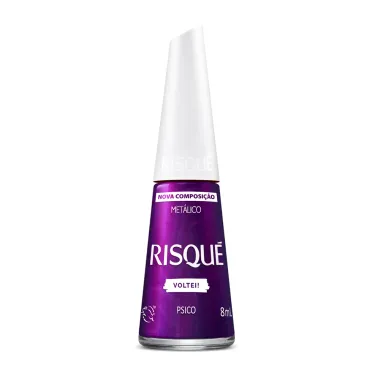 Esmalte Risqu&eacute; Voltei Cor Psico Met&aacute;lico 8ml